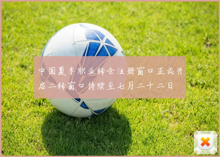 中国夏季职业转会注册窗口正式开启二转窗口持续至七月二十二日